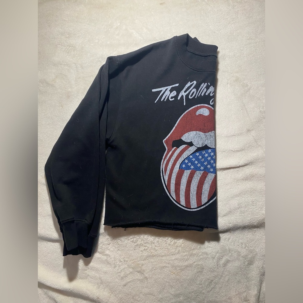 Rolling Stones cropped sweatshirt